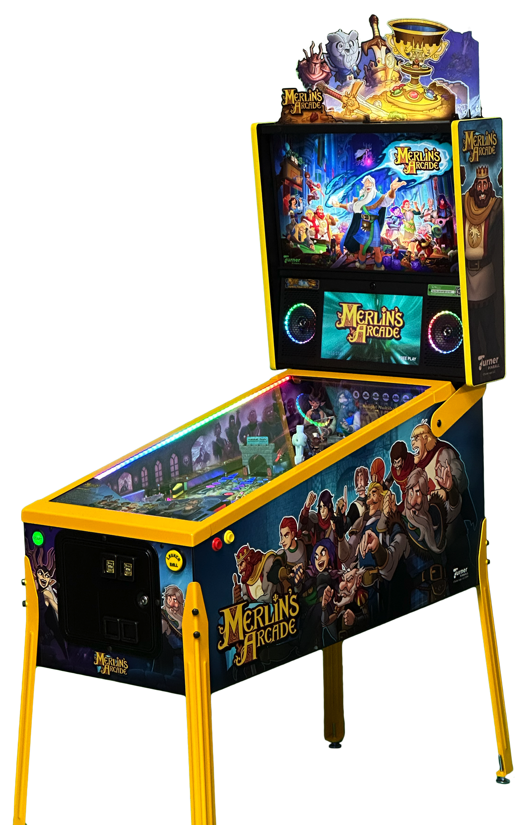 Merlin’s Arcade pinball machine